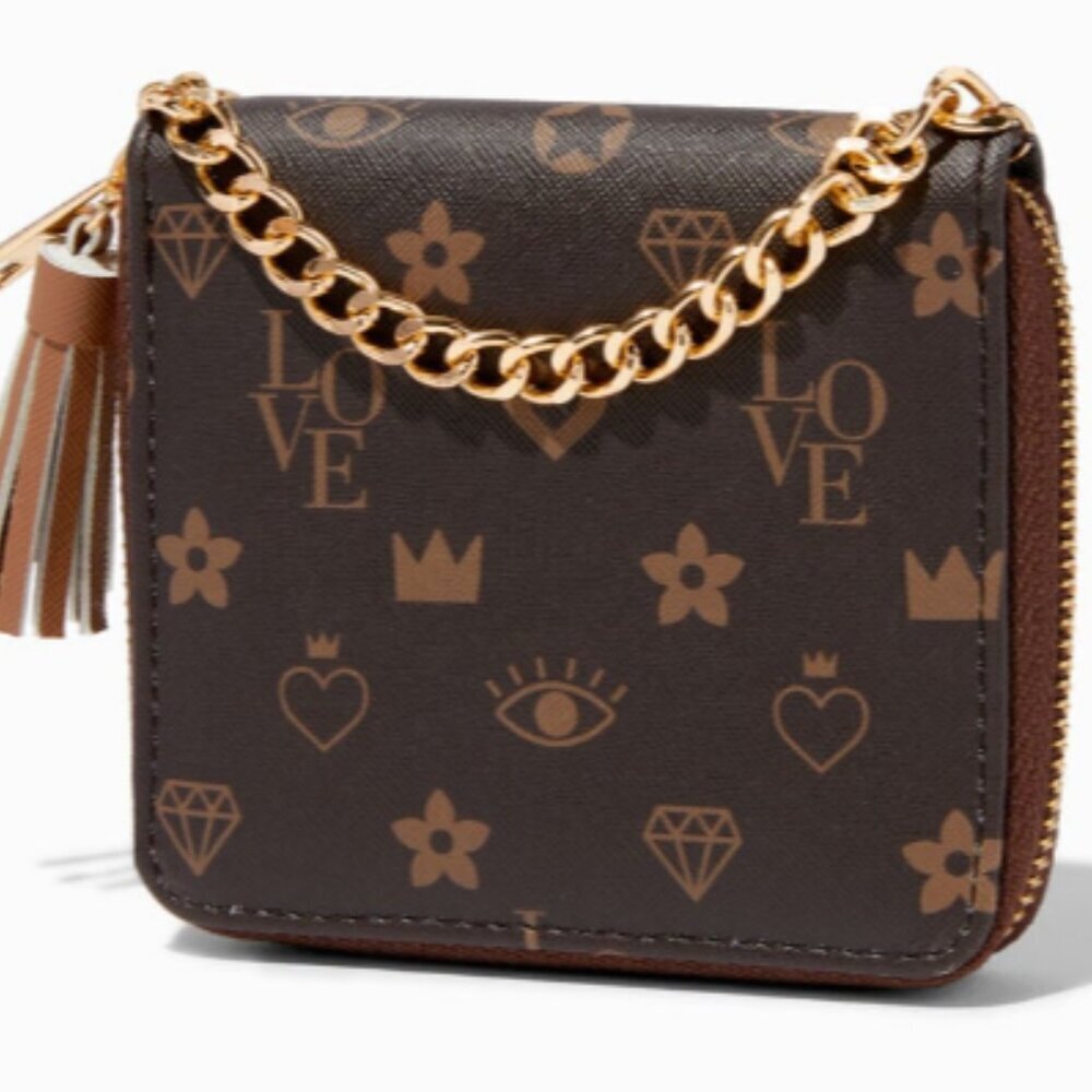 Claire’s Status Icons Zip Around Wallet